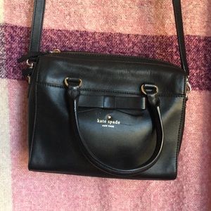 Kate Spade black crossbody/handlebar
